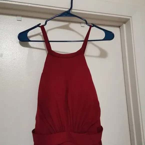 Christina Wu Style 22741 Chiffon Bridesmaid Dress in Claret Color. - Picture 8 of 8